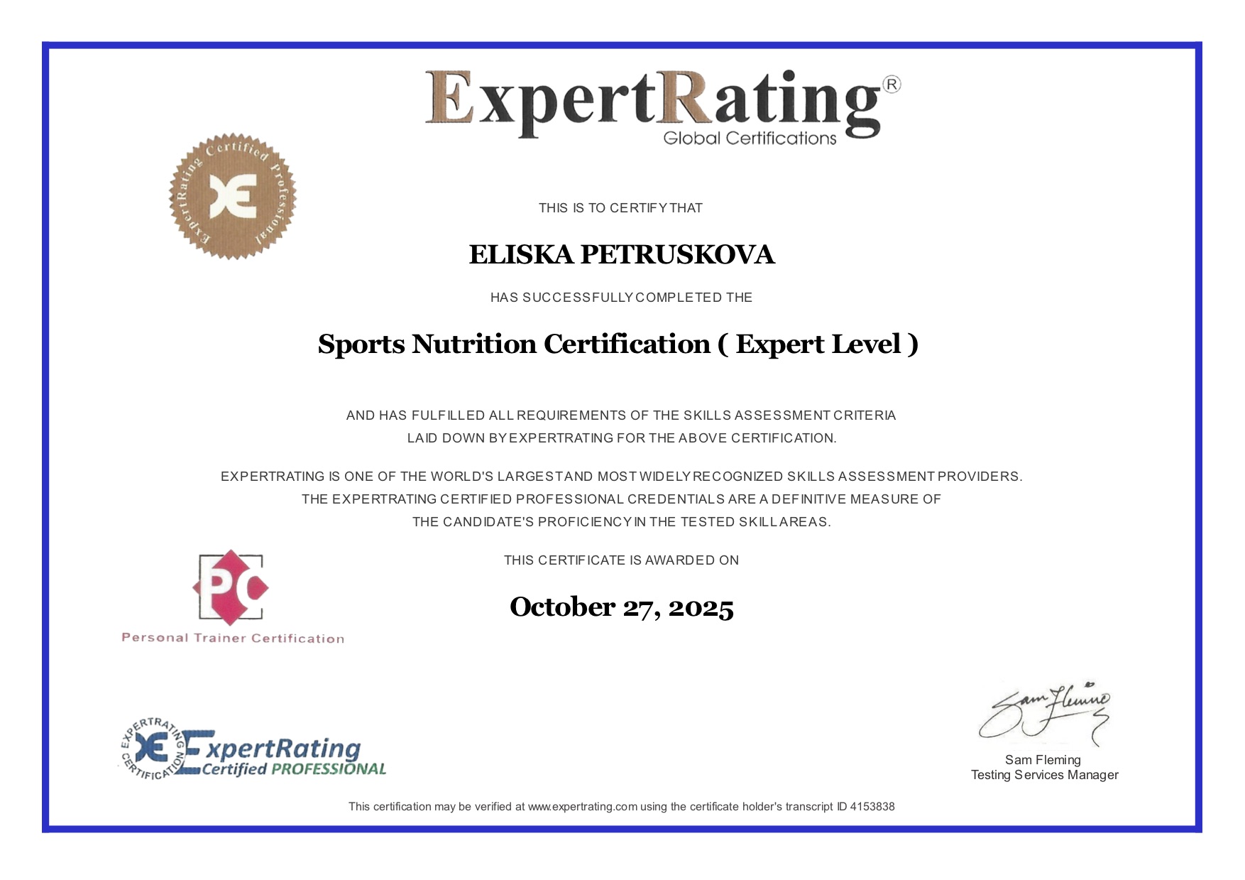 Mezinárodní certifikát
